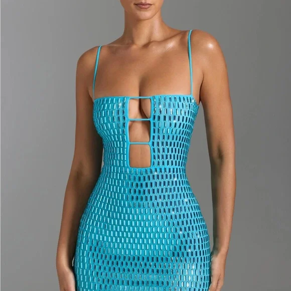 Oh Polly Blue Mini Dress - Picture 2 of 5